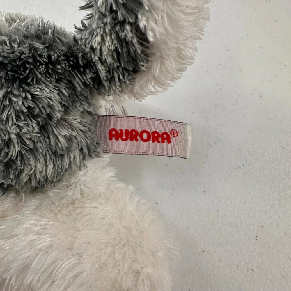 Aurora World‎ Inc. Plush Husky Dog Mush Gray Wolf Stuffed Animal Flopsie Bean c